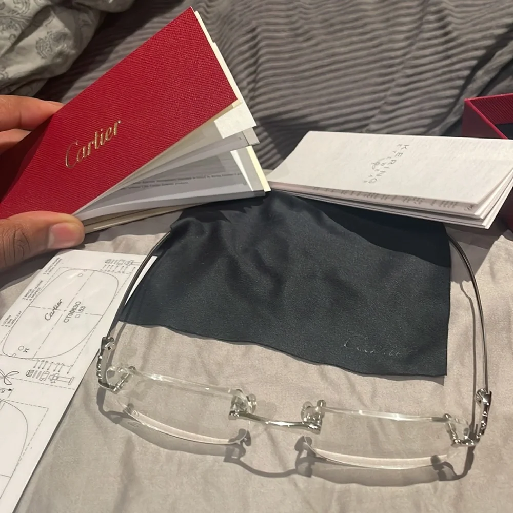 Jaguar frame Cartier Glasses - Picture 4 of 6